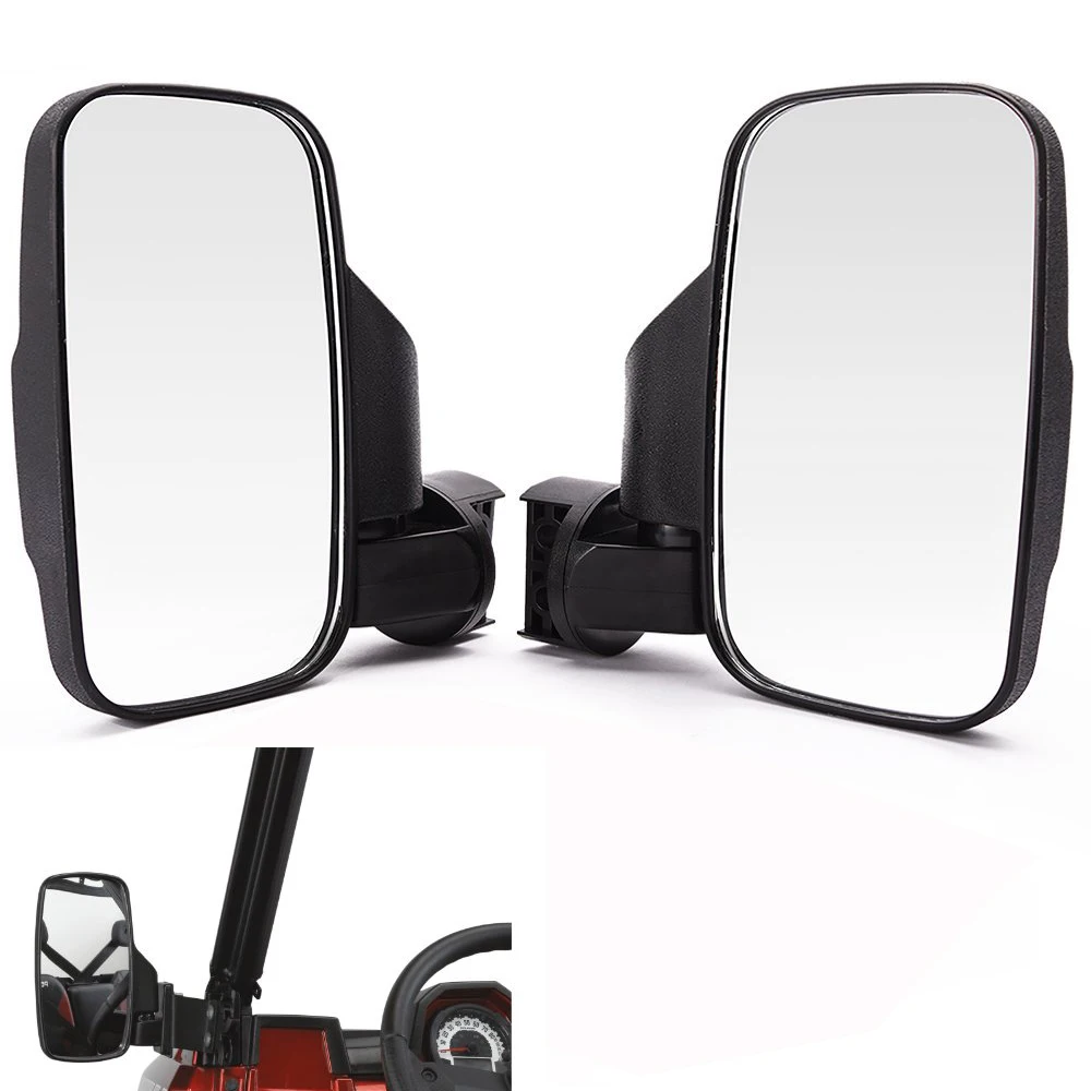 Боковые зеркала заднего вида UTV 1 75 дюйма 2 для Polaris RZR 800 900 1000 Can Am racing|Боковые и