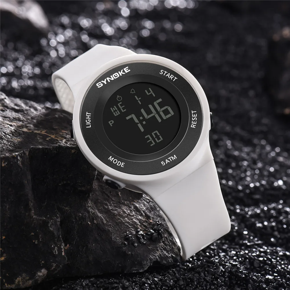 New Fashion Watch Fitness LED Digital Watch Men Watch Alarm 50m Waterproof Sport Watches Clock Saat Relogio Free Shipping