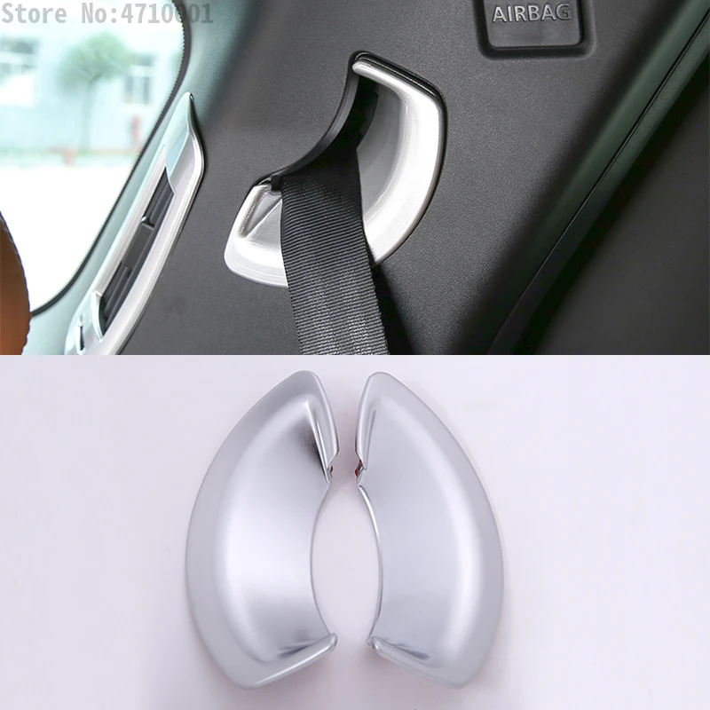 ABS Chrome Car Rear Safety Belt Buckle Decoration Cover Trim For Land Rover Discovery Sport 2015-2017 Auto Accessories | Автомобили и