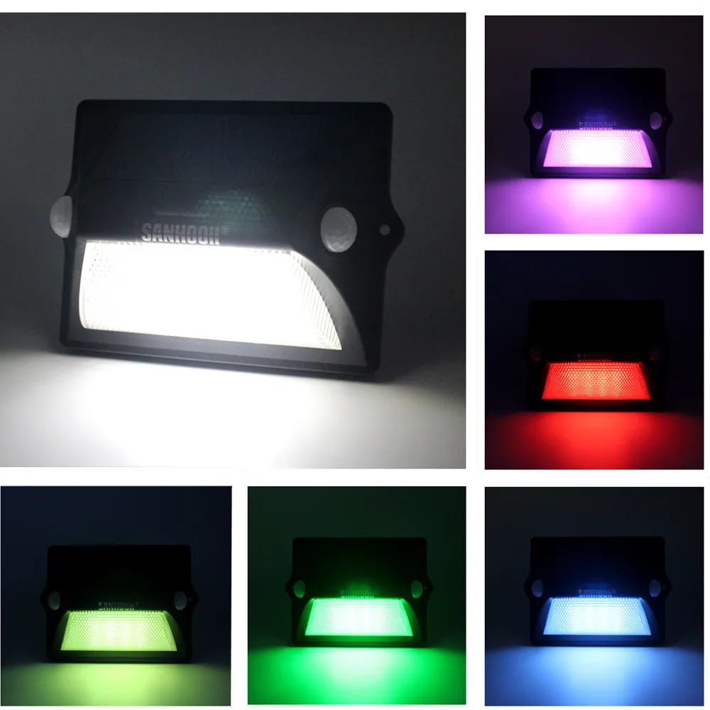 

SANHOOII Super Bright Lighting LED Solar Lamp IP55 Waterproof PIR Motion Sensor LED Light For Garden Wall Sunlight