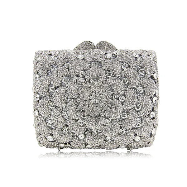 silver clutch purse wedding
