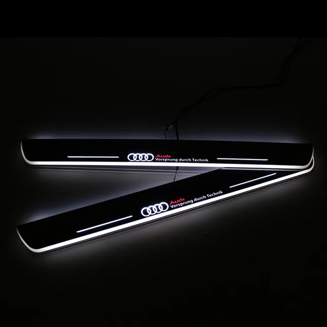 Led Door sill for Audi A6 C7 2013 2014 2015 LED Moving light Door scuff plate pedal