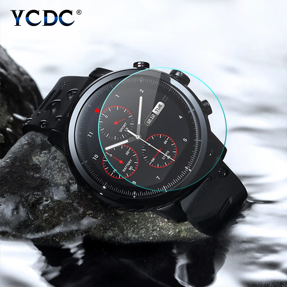 

23-46mm tempered glass smart watch screen protector for ticwatch 2/s/e/pro
