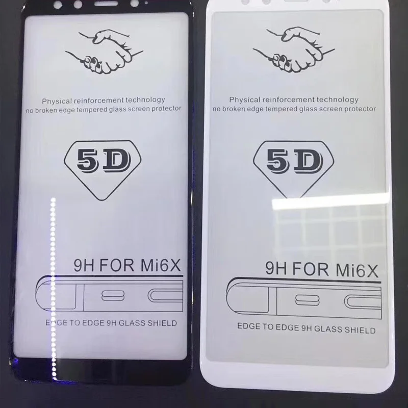 Защитное стекло Tfshining 5D закаленное для Xiaomi MI 6 6X 8 SE 5X Xiomi Redmi Note 5 Pro|Защитные стёкла и