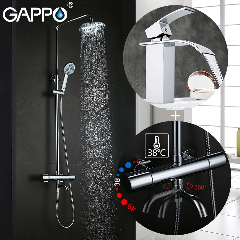 

GAPPO shower Faucet thermostatic Bathtub Faucet mixer thermostatic shower faucet mixer waterfall Basin Faucets