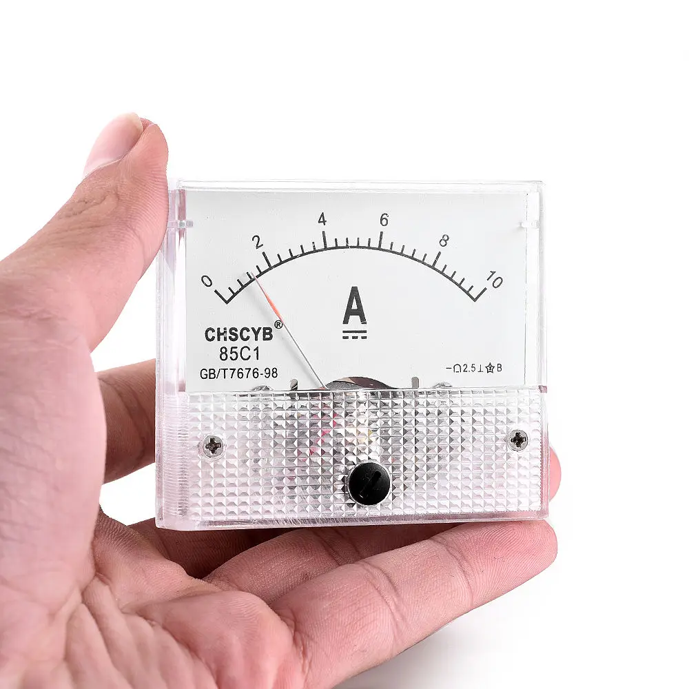 85C1 DC аналоговая панель измерителя тока 5A 10A Амперметр тестер 0~ 5A 0~ 10A GB/T7676-98 мини аналоговые весы Амперметр точность