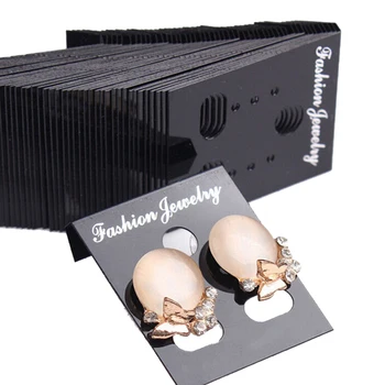

100pcs Plastic Earring Ear Studs Display Hang Cards Jewelry Holder Professional Wholesale With Many Colors