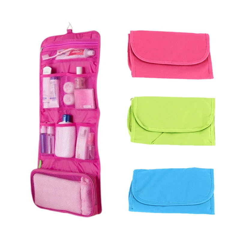 

DINIWELL 1Pc Womens Folding Hanging Wash Travel Storage Bags Organizer For Outdoor Camping Portable Cosmetic Makeup Toiletry Bag