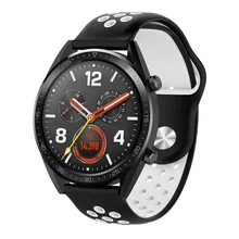 Двухцветный силиконовый ремешок для часов huawei Watch GT, быстросъемный спортивный ремешок для часов huawei GT2, 46 мм, браслеты