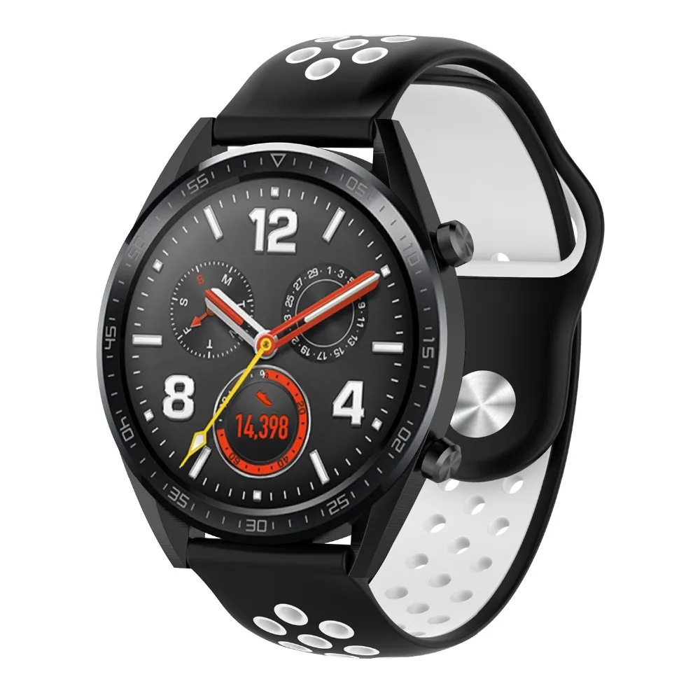 

Double Color Silicone Rubber Watchband for Huawei Watch GT Replacement Band Quick Release Sports Strap Wrist Belt Bracelet bands