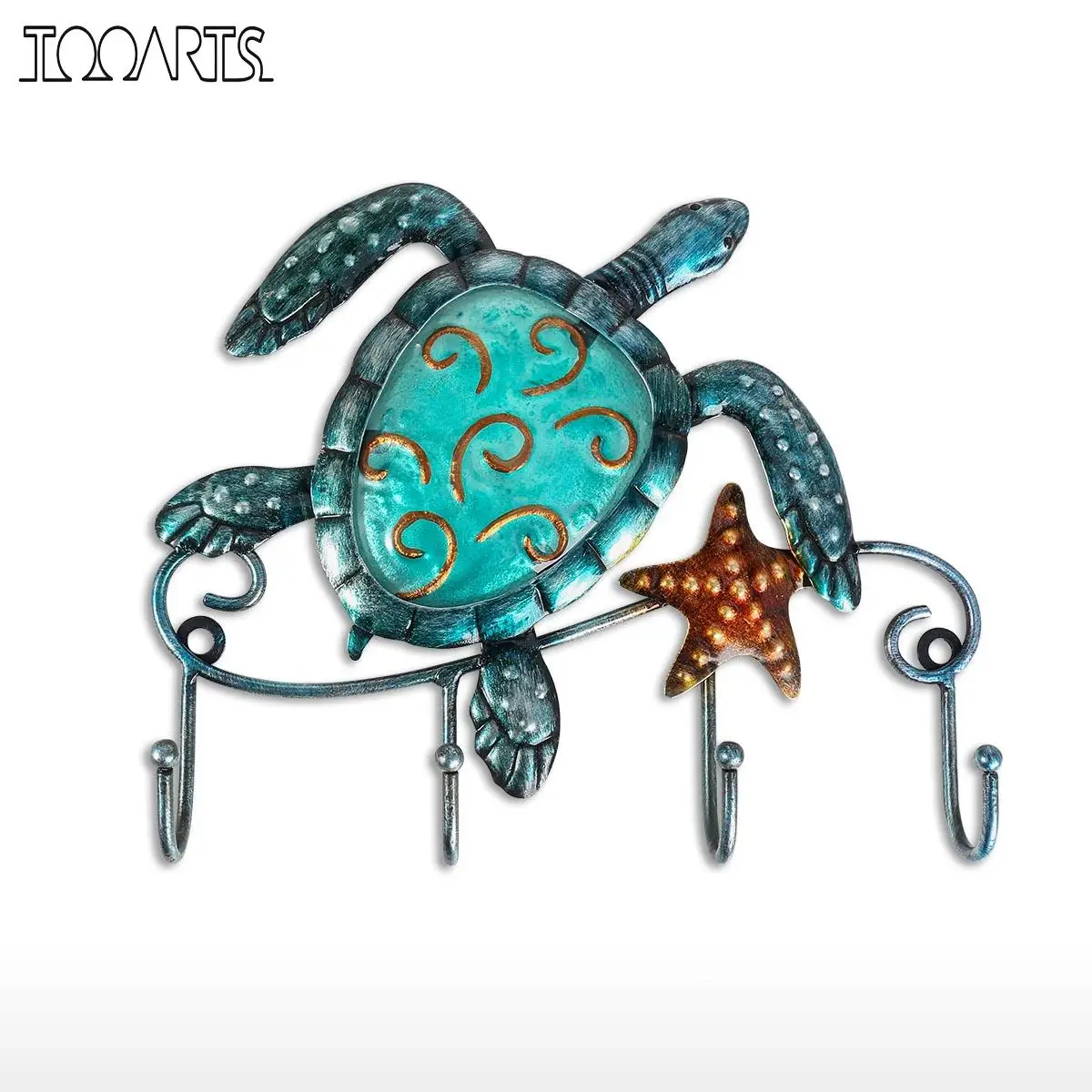 

Turtle Wall Hook Iron Animal Wall Hook Rustic Decorative Wall Hook Living Room Bathroom Ornament