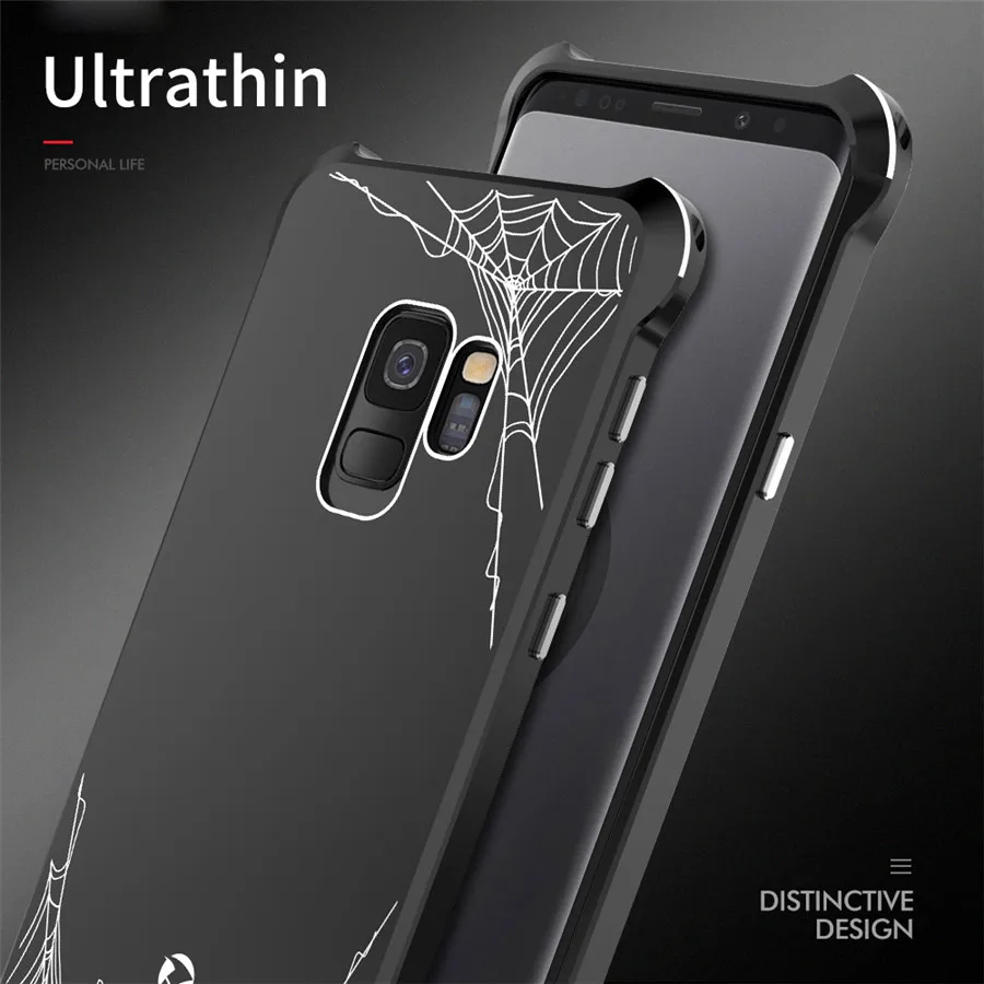 Новый акриловый чехол R Just с металлической рамкой для Samsung Galaxy s9 plus противоударный