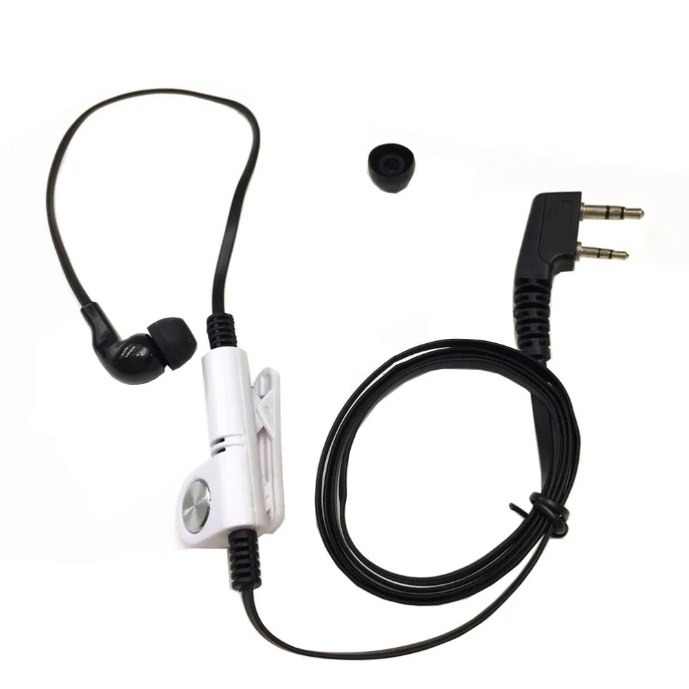 

Black Fashion Noodle style earbud headphone K plug for KENWOOD Baofeng BF888s UV5R UV82 Wouxun TYT Puxing etc walkie talkie