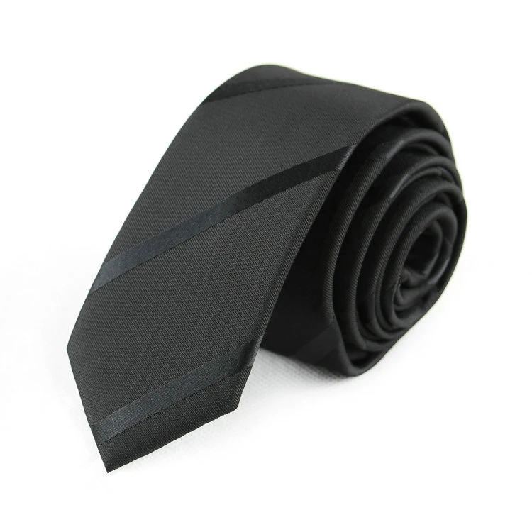 stripes Заводской эксклюзивный 5" Длинные мужские Узкие галстуки черный полиэстер шелк плед полосы точки жаккарда узкий 5 см галстук шеи галстук Вечерние - Цвет: stripes