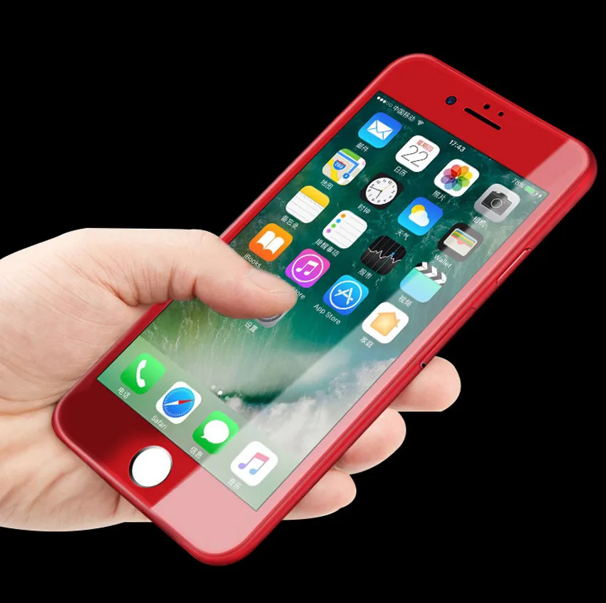 5D Curved Edge Full Coverage Screen Coque Cover Capa Fundas Tempered Glass For IPhone 7 6 Protector Film 6S Plus | Мобильные