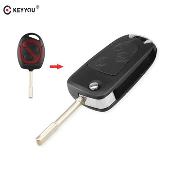 

KEYYOU Modified Flip Folding Remote Key Shell Case Cover For Ford Mondeo C-MAX Fusion Transit KA D25 3 Buttons Switchblade