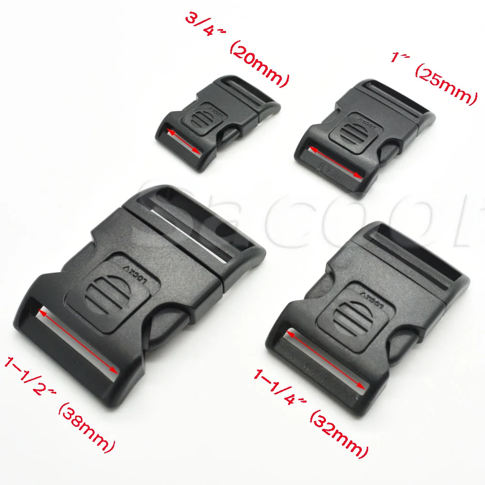 Self Locking Buckle Clip 3//4/" 100 pack