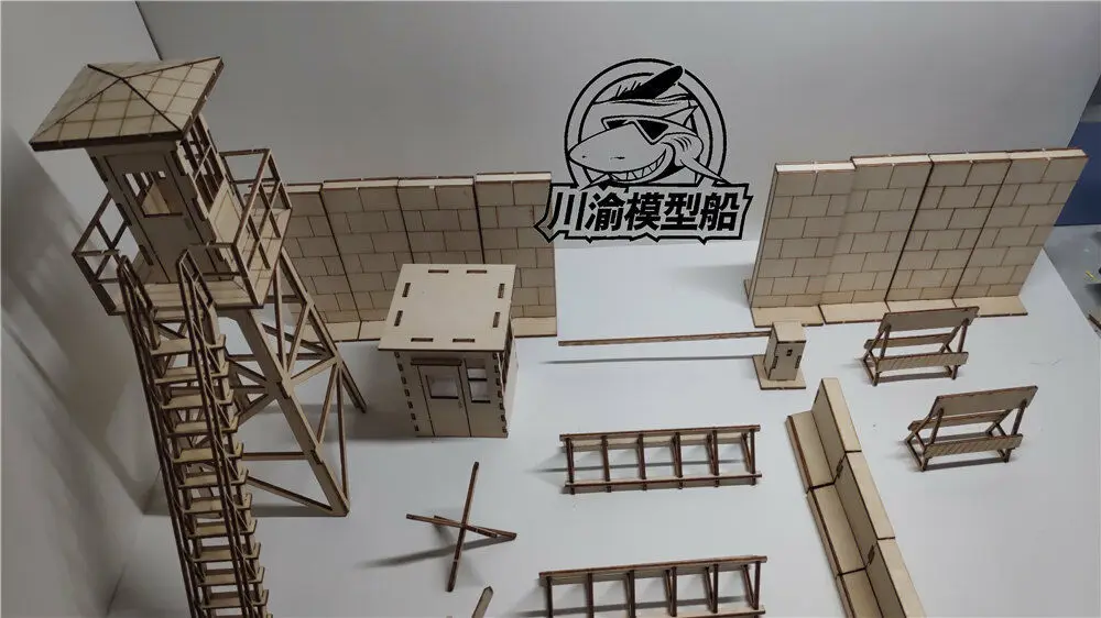 Масштаб 1/35 Берлинская стена набор для стоянки танк картина Диона DIY деревянная