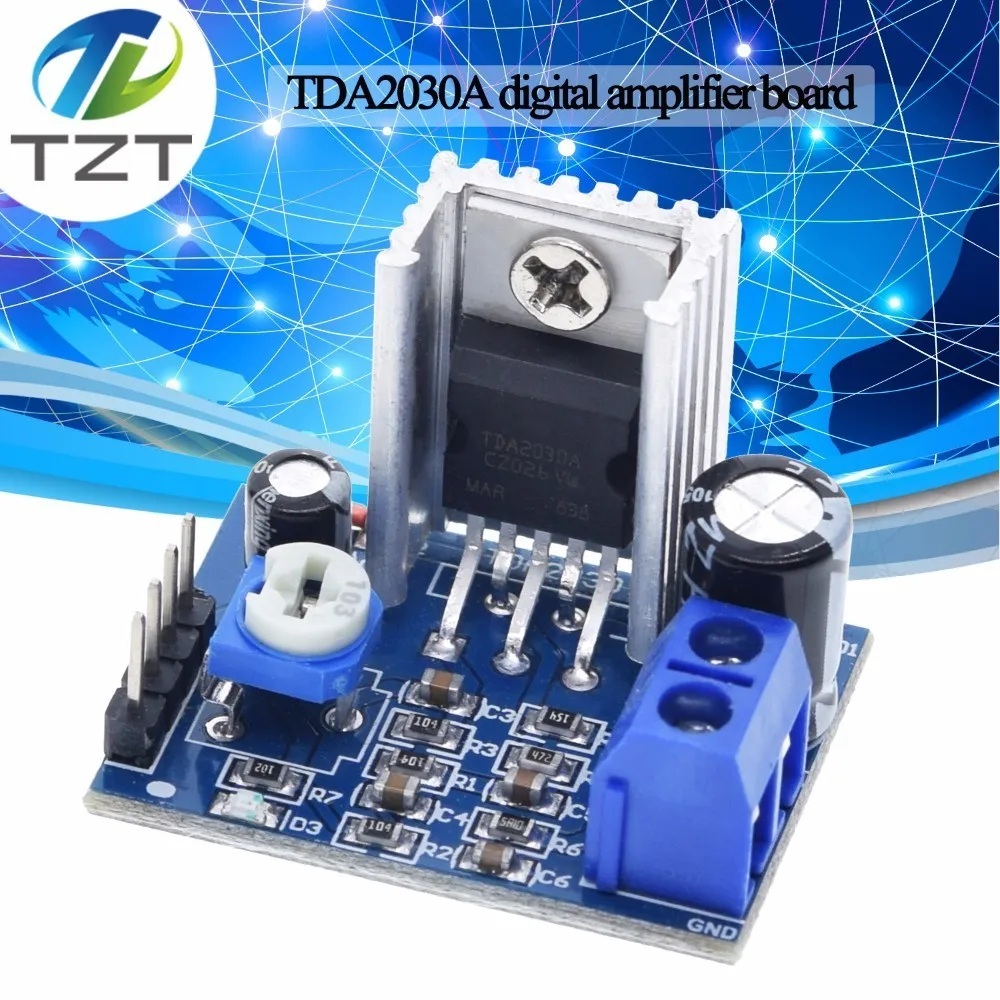 

1Pcs TDA2030 Module Power Supply TDA2030 Audio Amplifier Board Module TDA2030A 6-12V Single