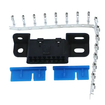 

Marsnaska 16pin obd2 connector OBD 2 16Pin Female angle Connector OBD Female Wire Sockets Connector obd adapter Diagnostic Tools