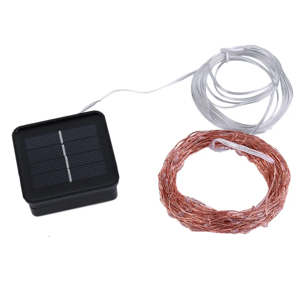 

10 PCS Solar Powered Color Light 15M 150LED Copper Wire Outdoor String Fairy Light