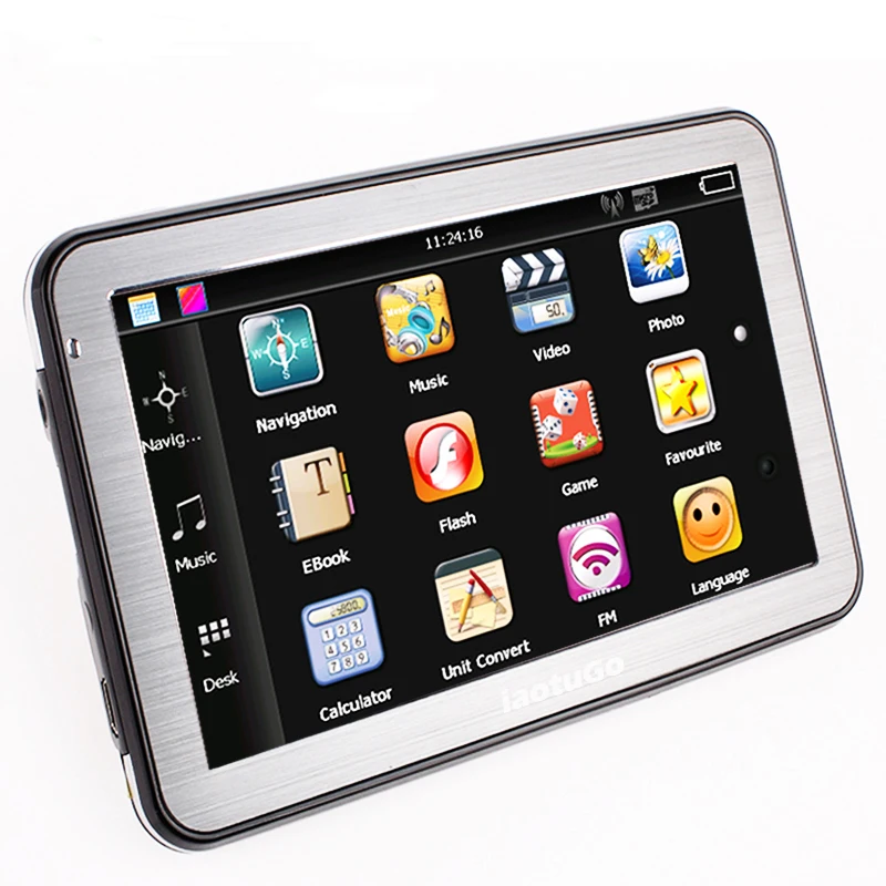 5 дюймовый автомобильный GPS навигатор bluetooth AV in MTK wince 6 0 gps навигация 128 м 4G