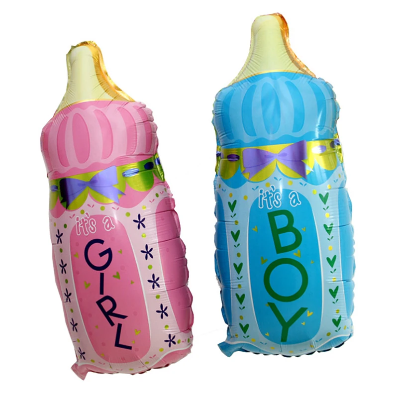 Cute Feeding Bottle Foil Helium Balloons Aluminum Ballon Kids Toys