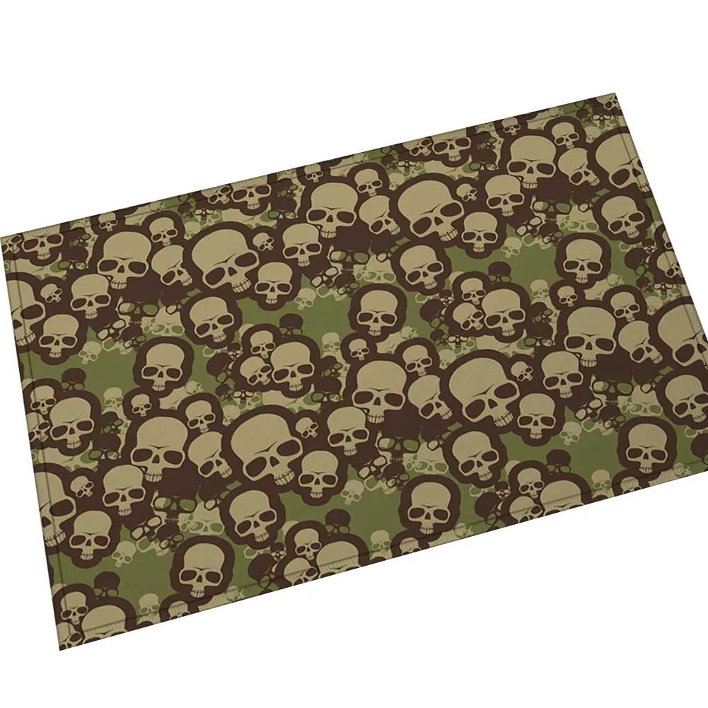 Zeegle кирпичные коврики с принтом впитывающие коврики для ванной, коврики для прихожей, ванной, коврики для кухни - Цвет: Skull