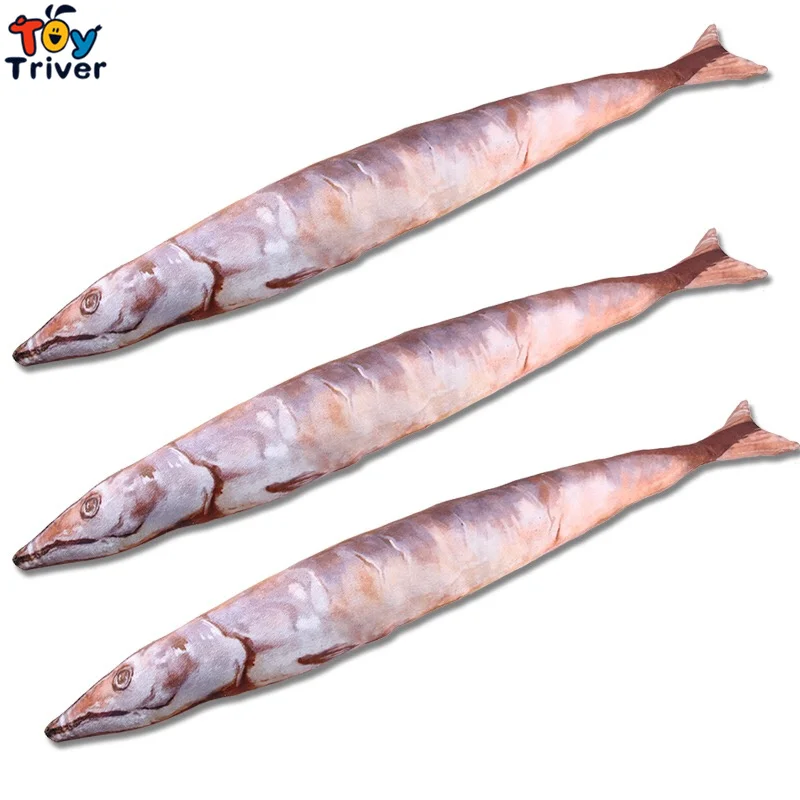 

Plush Simulation Saury Toy Stuffed Fish Doll Kids Friend Birthday Gift Present Home Shop Restaurant Decoration Triver