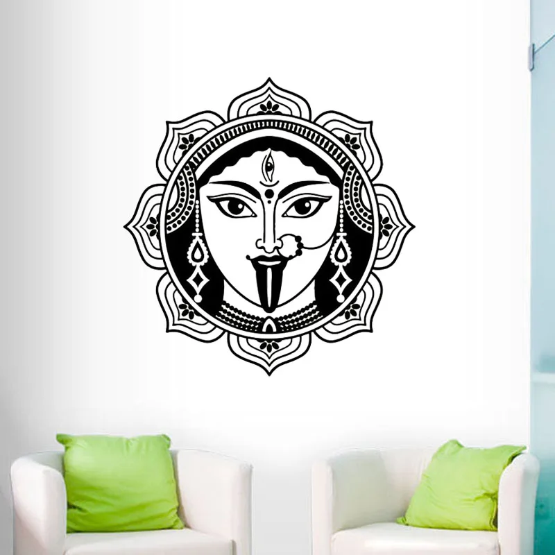 

ZOOYOO Indian Shiva Wall Stickers Home Decor Living Room High Quality Vinyl Hinduism God Wall Decals Art Murals