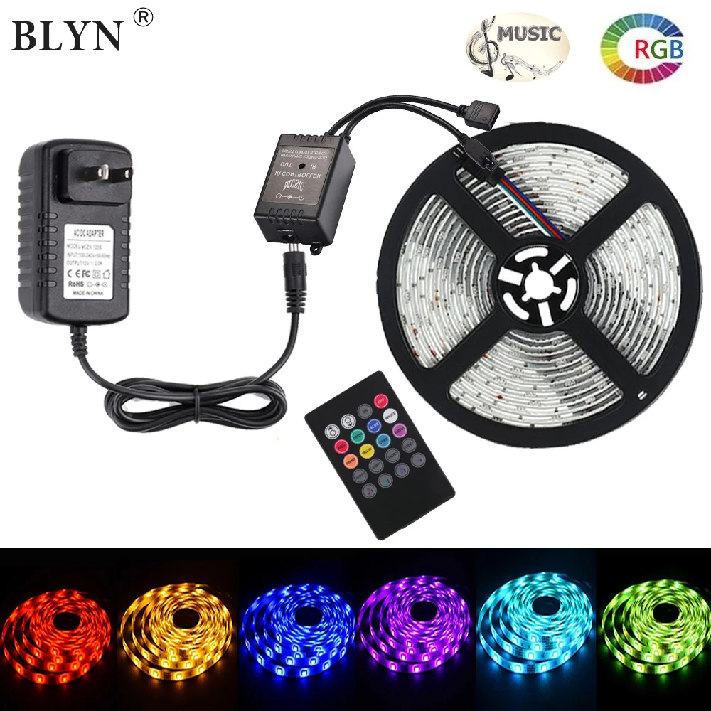 Водонепроницаемая светодиодная лента BLYN 5050 RGB с Wi Fi 5/10/2 м|Светодиодные ленты| |