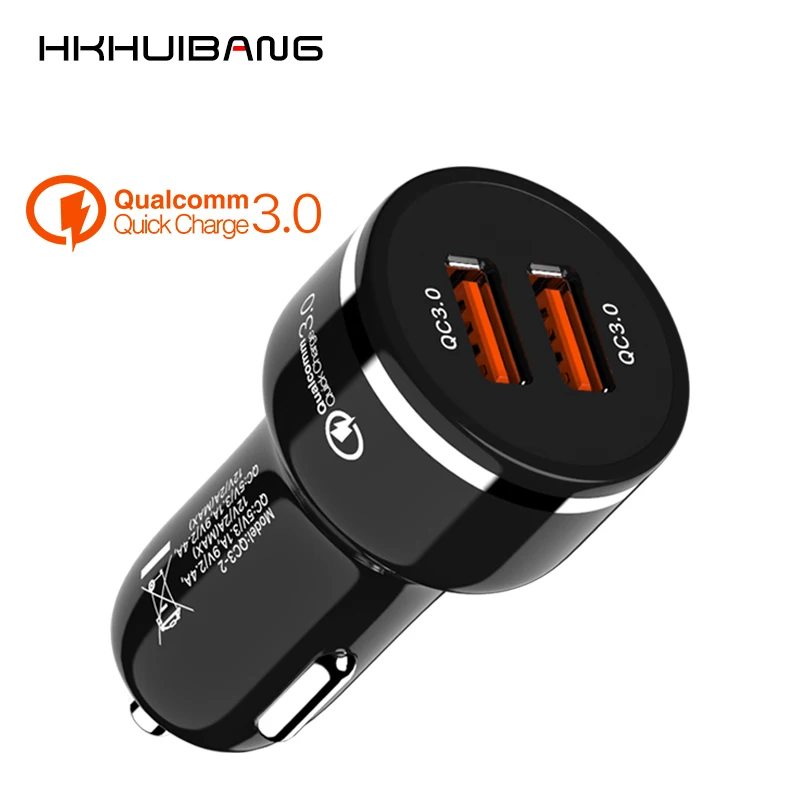 48 W المزدوج سريعة تهمة 3.0 USB شاحن سيارة QC 3.0 USB سريع شاحن آيفون سامسونج Xiaomi الهاتف المحمول سيارة USB مهايئ شاحن