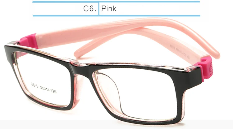 IVSTA 5-10 оправа для детских очков для девочек, розовая оптическая оправа, очки для близорукости по рецепту, очки для амблиопии, резиновый рукав, без винта, 8818