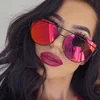 CCSPACE 2017 новые солнцезащитные очки кошачий глаз женские брендовые дизайнерские модные очки с двойными балками зеркальные солнцезащитные очки для женщин UV400 ► Фото 1/6