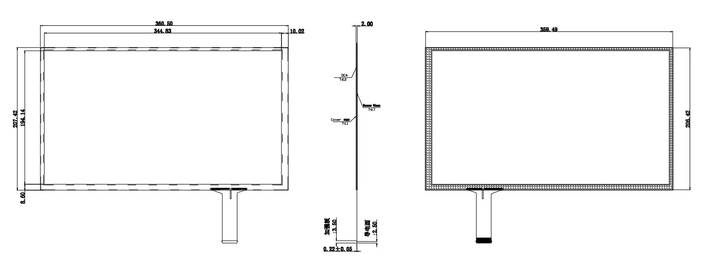 " 8" 10," 12,1" 13," 15,6" емкостный сенсорный экран G+ G структура USB plug and play 10 point touch