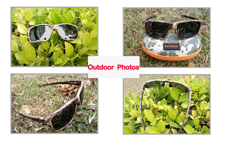 OUTSUN мужские и женские солнцезащитные очки, поляризованные линзы, спортивные очки для рыбалки TR90+ резиновая оправа, солнцезащитные очки polaroid, камуфляжный чехол 8706