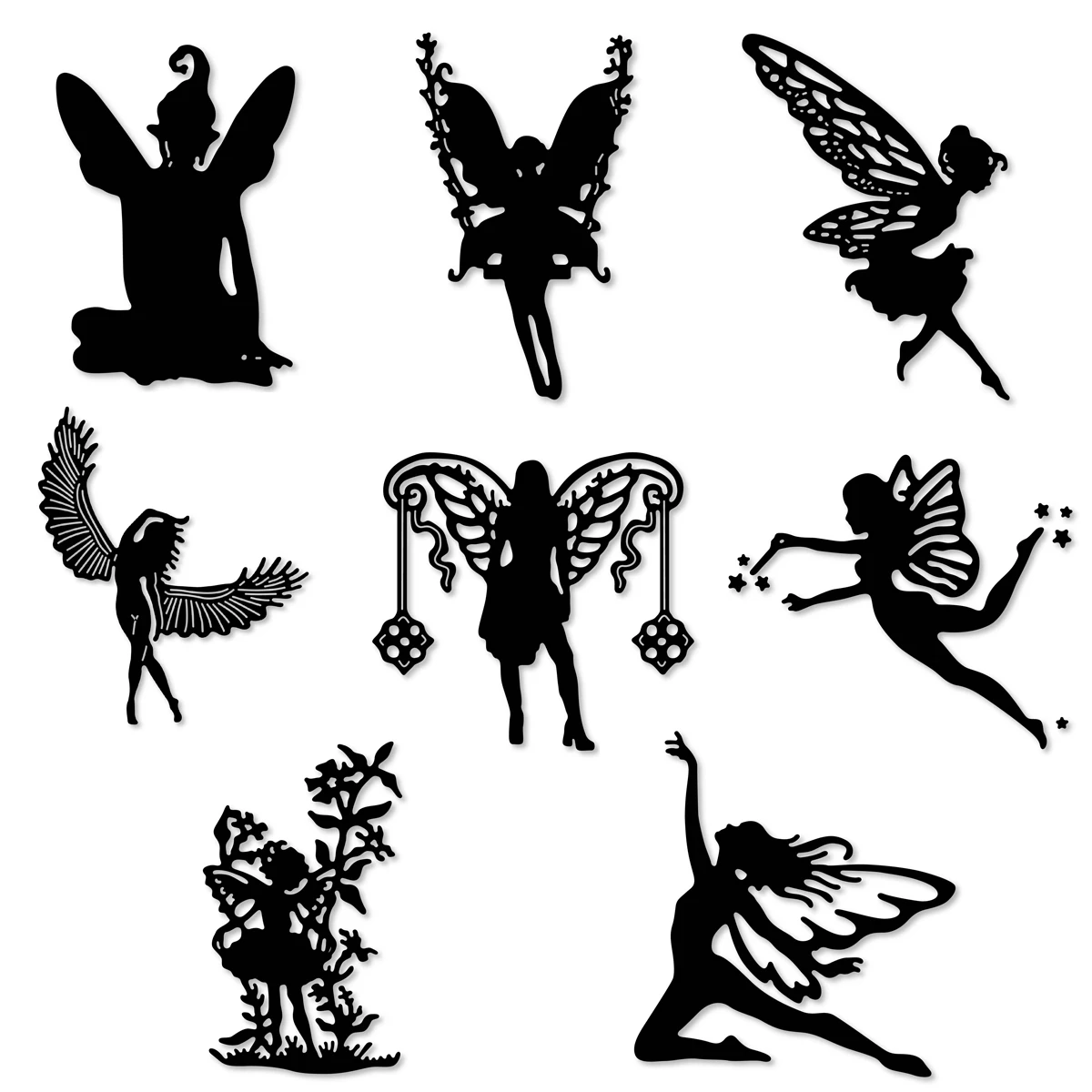 

Swovo Fairy Angel Border Metal Cutting Dies Stencils DIY for Scrapbooking Paper Card Craft Etched Embossing die cuts 2019 New