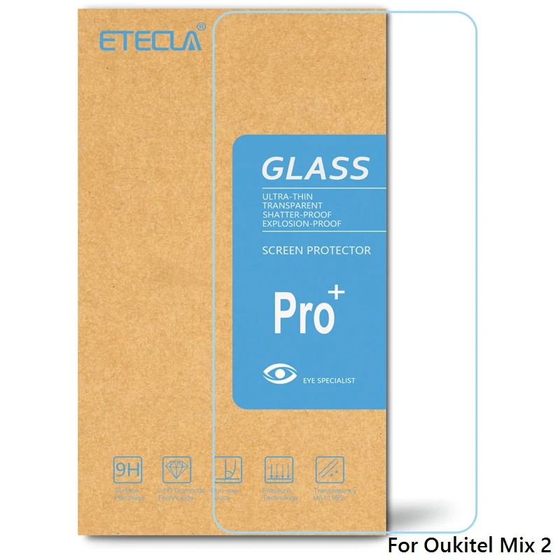 2 шт Oukitel Mix 2 закаленное стекло на Oukitel Mix 2 стекло Oukitel Mix2 защита экрана 0,33 мм HD Твердость Премиум закаленное стекло