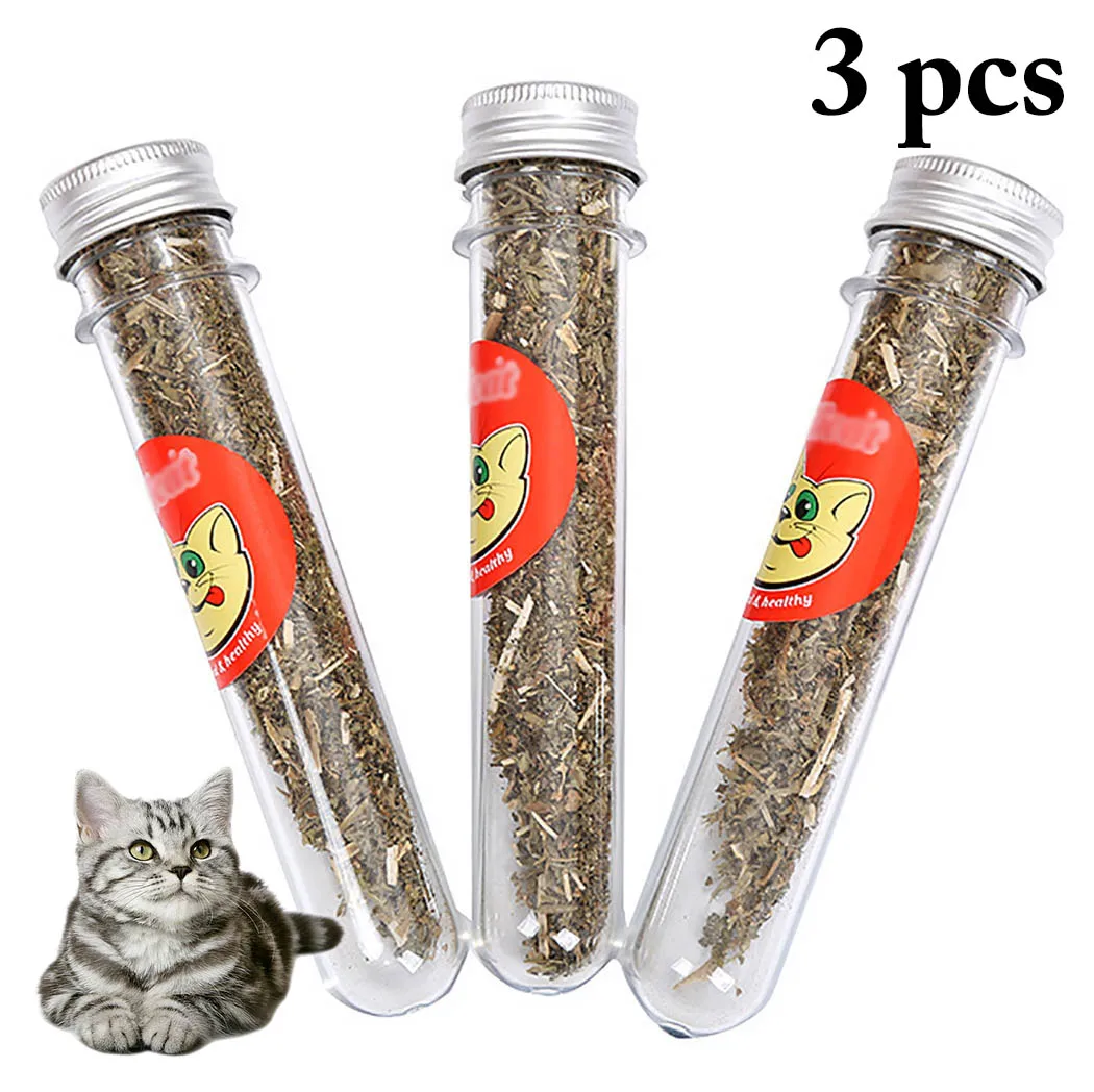 

3 Bottles/Set Safety And Non-Toxic Catnip Toys Natural Organic Premium Catnip Pet Training Toy Supplies For Cat Kitten