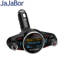 JaJaBor беспроводной fm-передатчик Bluetooth автомобильный комплект громкой связи AUX аудио mp3-плеер fm-модулятор Поддержка TF карты воспроизведение u-диска