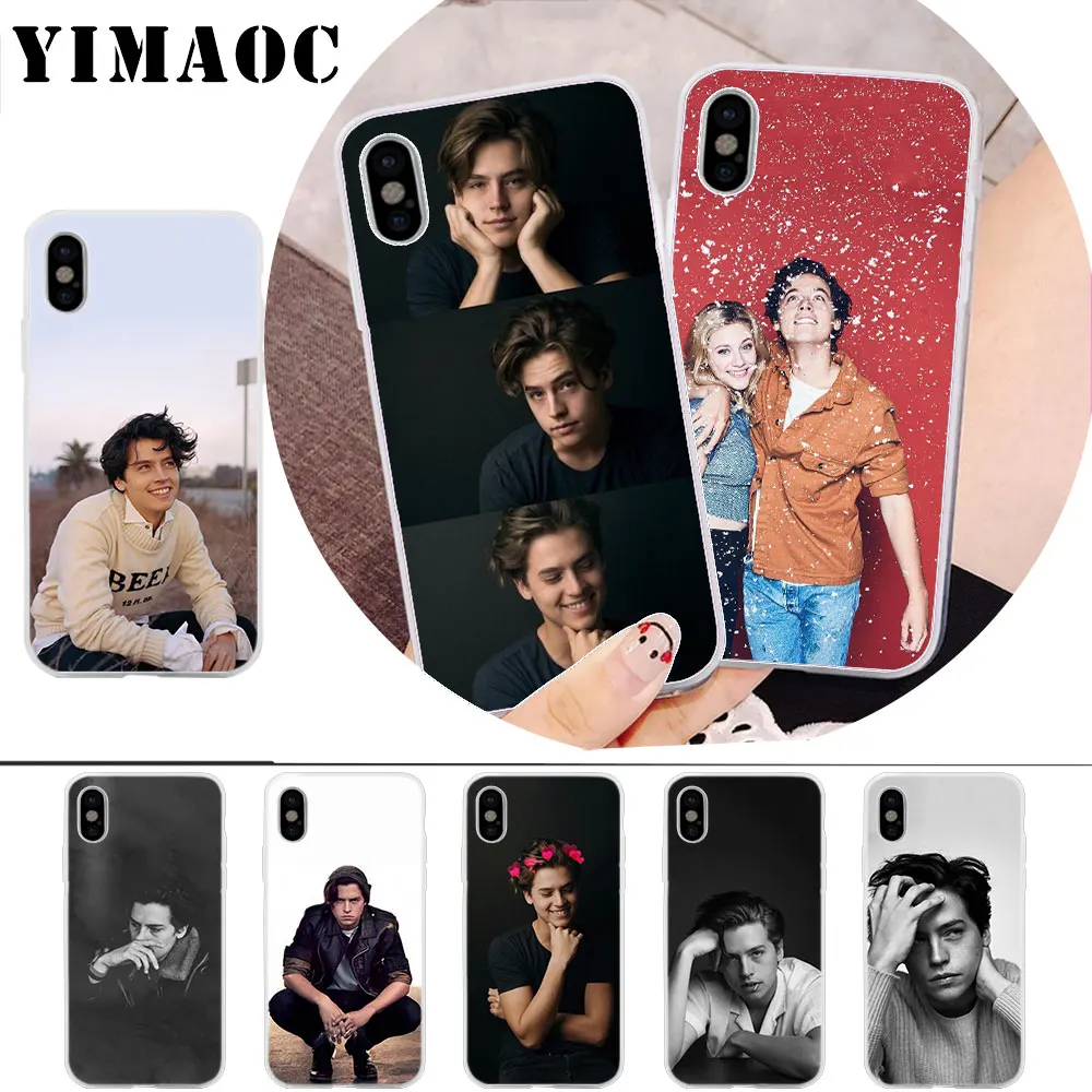 

YIMAOC Cole Sprouse Soft Silicone Case for iPhone X r s Xr Xs Max 8 7 6S 6 Plus 5 5s SE