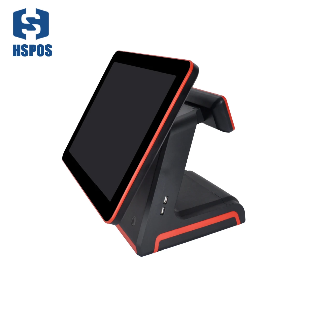 

HSPOS 15.6 inch New import LCD Display touch screen monitor Can support single screen and Dual screen for restaurant coffee shop