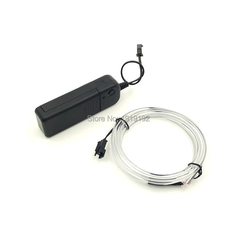 

DC3V EL Driver With Flexible For 1Meter 5.0mm EL Wire Rope Tube Neon Cold Light Glow Car Toys Craft Clothing Party Decoration