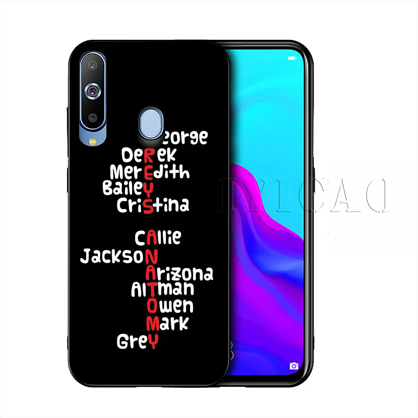 IYICAO greys anatomy хит продаж силиконовый мягкий чехол для Samsung Galaxy A10 A30 A40 A50 A70 M10 M20