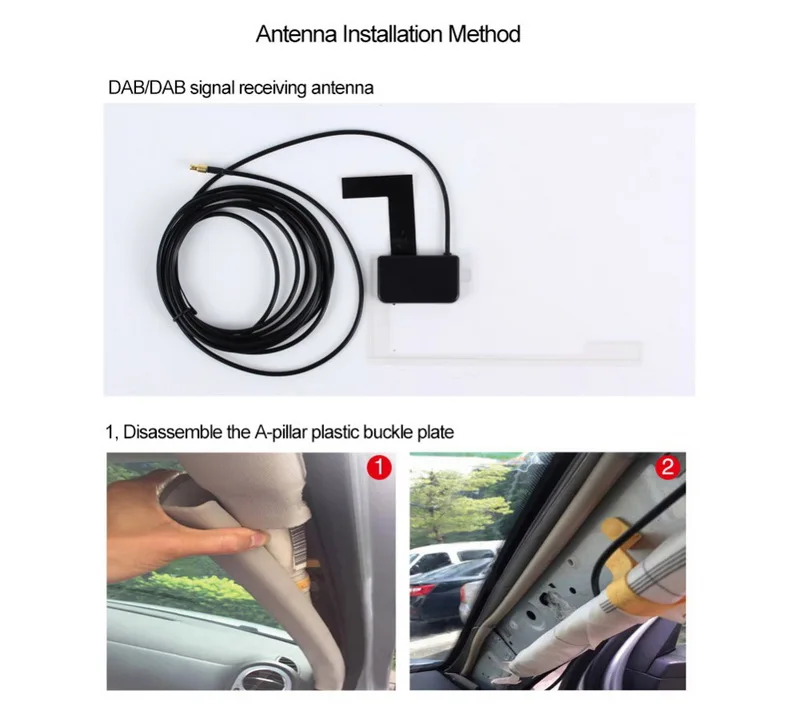 MP3 плеер, автомобильный набор, Bluetooth в режиме «громкой связи» GPS антенна зарядки Порты цифровой DAB/DAB+ приемник ЖК-дисплей Дисплей TF fm-трансмиттер с USB