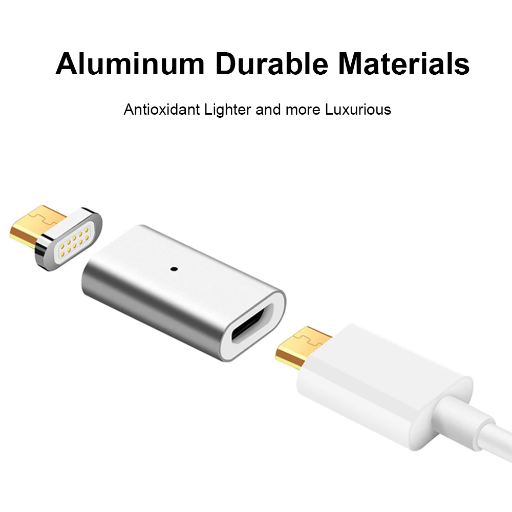 YIESOM микро USB магнитное зарядное устройство адаптер для передачи данных со