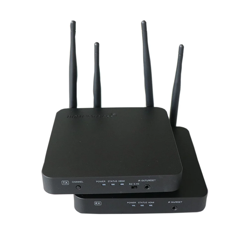 HDMI беспроводной удлинитель 100 м 2 4 ГГц и 5 1080P комплект приемника передатчика TCP/IP