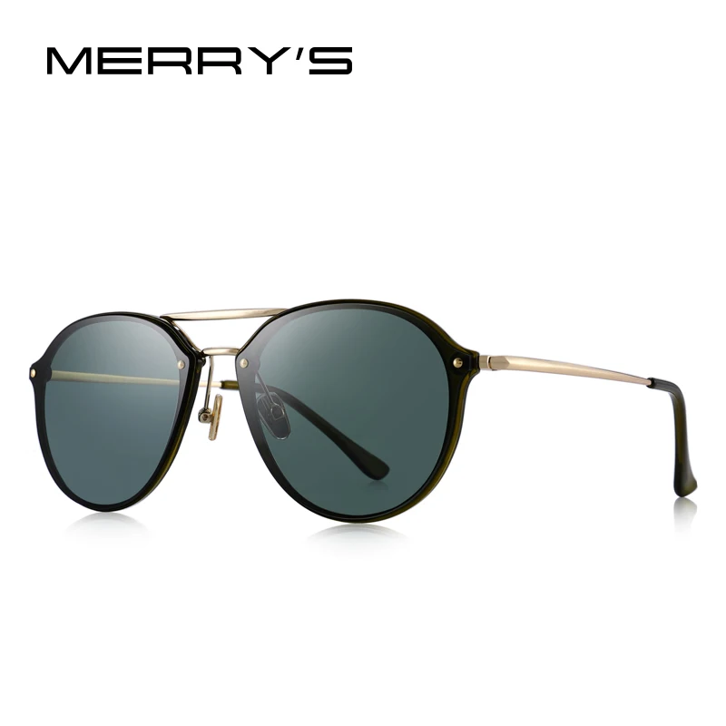 MERRYS дизайн женские классические ретро овальные Солнцезащитные очки женские трендовые солнечные очки розовые зеркальные линзы UV400 защита S6414 - Цвет линз: C06 Green