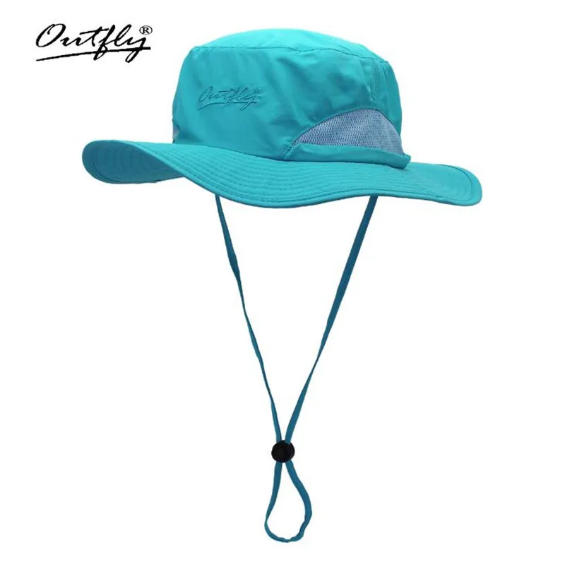 

Outfly Lady Summer Beach Wide Brim Fisherman Hat Women Cotton And Linen Big Plain Bucket Hat Sunscreen Fishing Cap S377