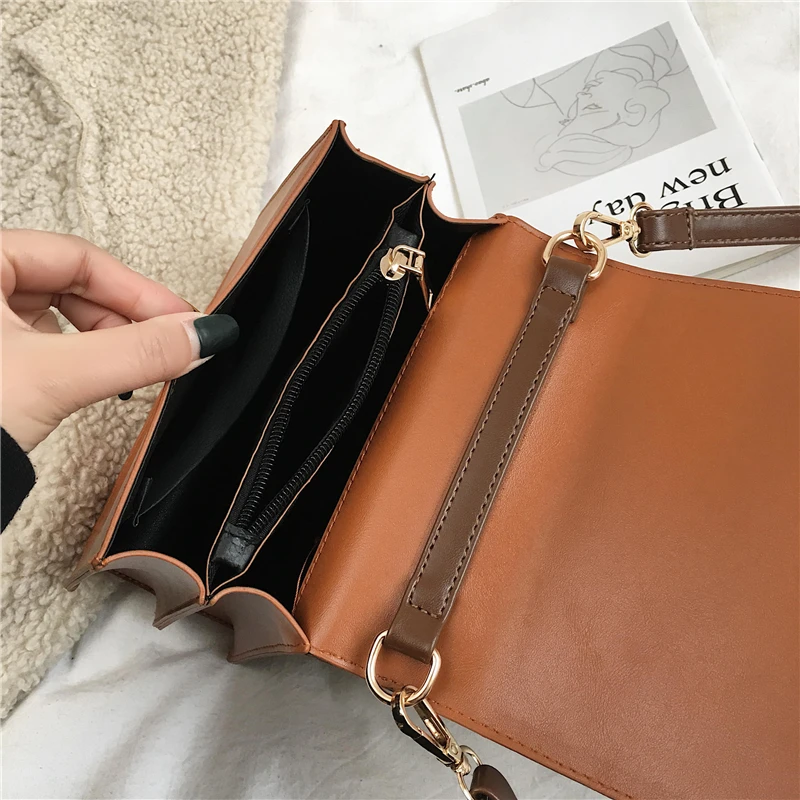 Burminsa Summer Unique Small Crossbody Bags For Girls Korean Style Trapezoidal Women Handbags Flap Shoulder Messenger Bags